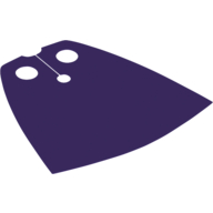 Lego Neckwear Cape, Standard [Traditional Starched Fabric] / Dark Purple