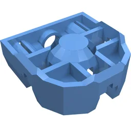 Technic Pin Connector Block 3 x 3 x 1 / Medium Blue