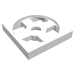 Turntable 2 x 2 Plate, Base / White