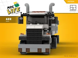 Dump truck with trailer