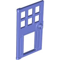 Lego Door 1 x 4 x 6 with Pet Door / Blue Violet