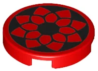 Tile Round 2 x 2 with Star Wars Eclipse Fighter Logo Print