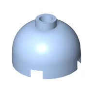Brick Round 2 x 2 Dome Top, Hollow Stud / Bright Light Blue