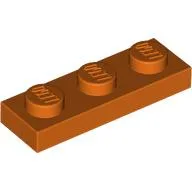 Plate 1 x 3 / Reddish Orange
