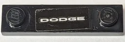 Plate, Modified 1 x 4 with 2 Studs with Groove with Silver 'DODGE' Pattern (Sticker) - Set 75893