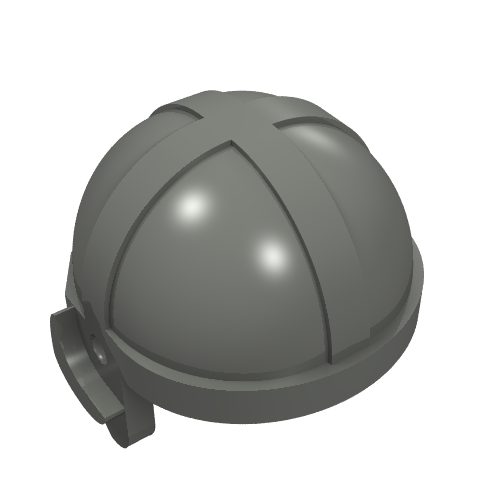 Lego Hat / Helmet, Aviator Cap / Dark Bluish Gray