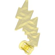 Lego Wave / Lightning with Axle Hole / Trans-Yellow