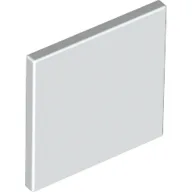 Road Sign Clip-on 2 x 2 Square [Thick Open O Clip] / White