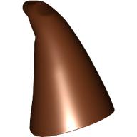 Lego Hat Cone Drooping [Plain] / Reddish Brown