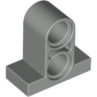 Lego Technic Pin Connector Plate 1 x 2 x 1 2/3 [Two Holes On Top] / Light Gray