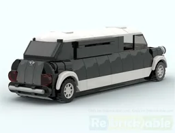 Mini Cooper Limousine Black & White V.2