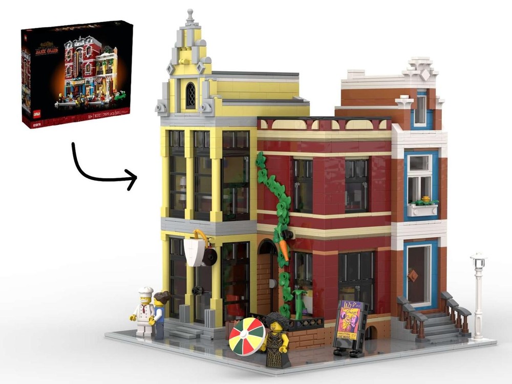 Lego Fred's Fries & Gina's Grocery (alt build of Jazz Club - 10312)
