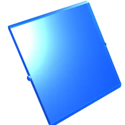 Glass for Window 4 x 4 x 3 Roof / Trans-Dark Blue