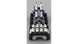 Classic space rocket launcher