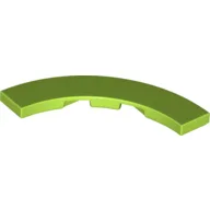 Tile 4 x 4 Curved, Macaroni / Lime