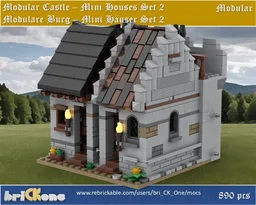 Modular Castle Mini Houses Set 2 - Mini Häuser Set 2