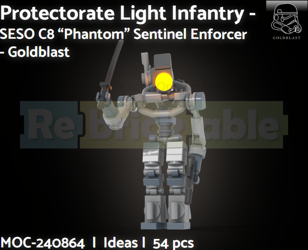 Lego Protectorate Light Infantry - SESO C8 "Phantom" Sentinel Asset
