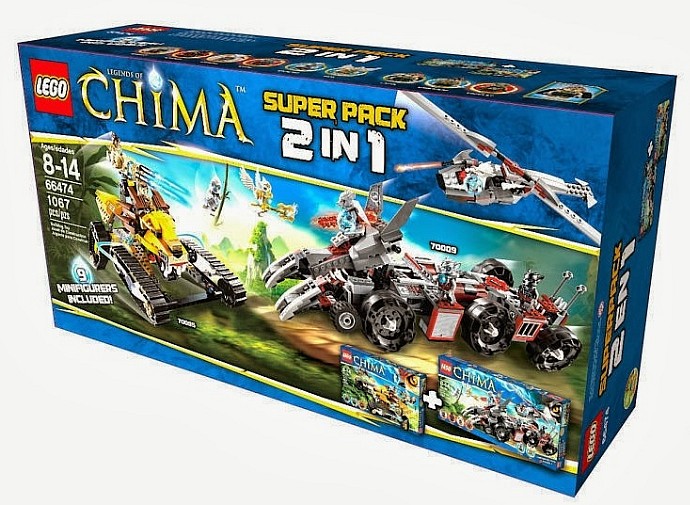 Lego Legends of Chima Super Pack 2 in 1
