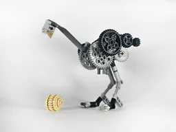 A timid ostrich