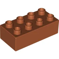 Duplo Brick 2 x 4 / Dark Orange