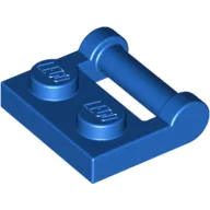 Plate Special 1 x 2 [Side Handle Closed Ends] / Blue