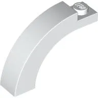 Brick Arch 1 x 4 x 2 1/3 Curved Top / White