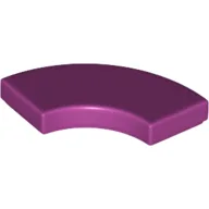 Tile 2 x 2 Curved, Macaroni / Magenta