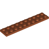 Lego Plate 2 x 10 / Dark Orange