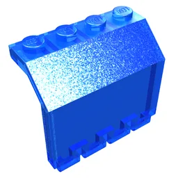 Hinge Panel 2 x 4 x 3 1/3 / Trans-Dark Blue