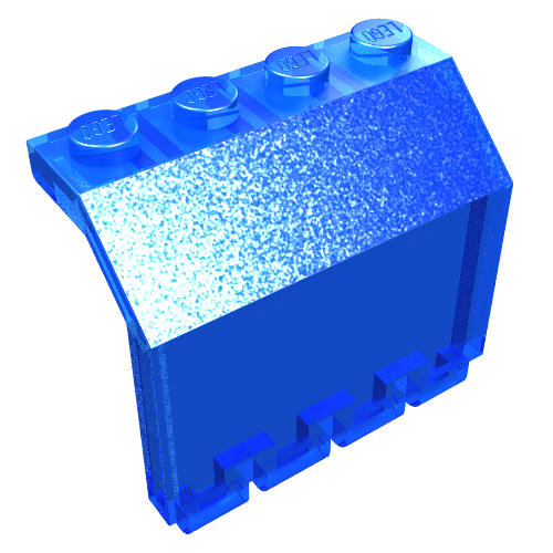 Lego Hinge Panel 2 x 4 x 3 1/3 / Trans-Dark Blue