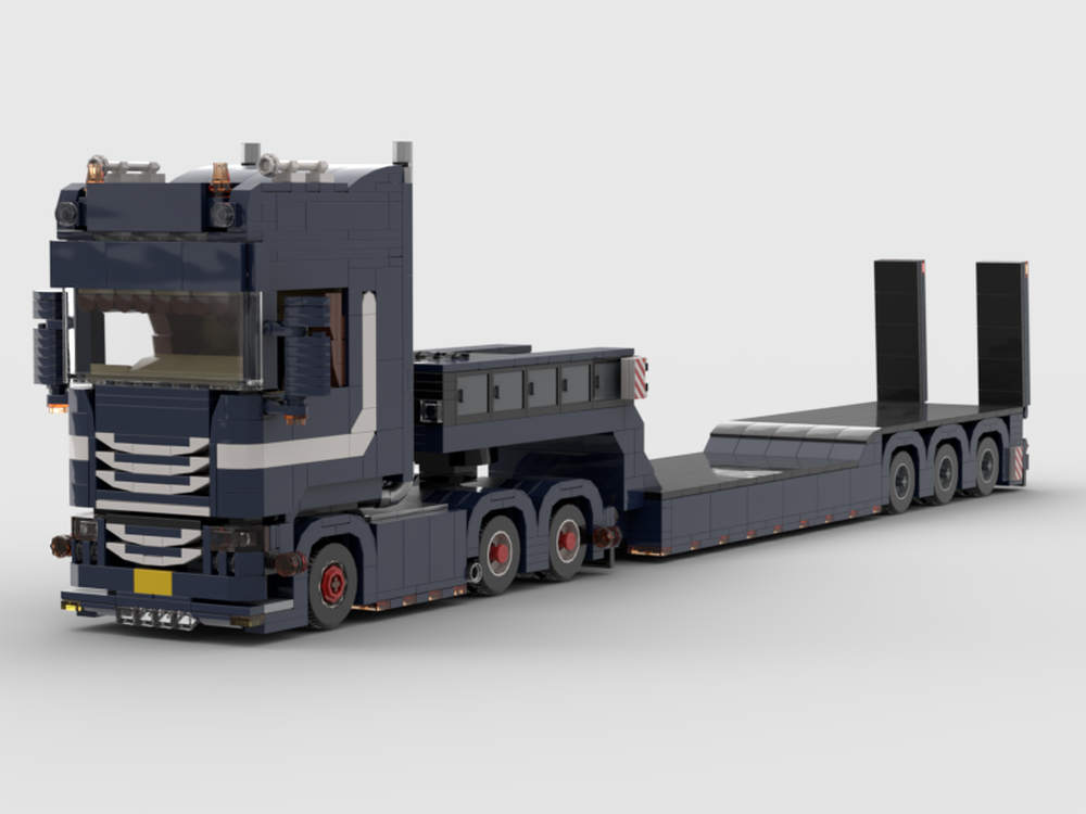 Lego Scania R620 v8 met dieplader