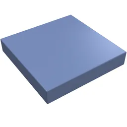Tile 2 x 2 with Groove / Sand Blue