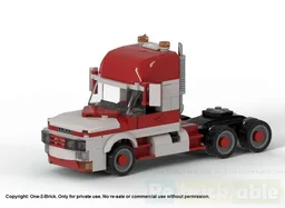 Scania T inspired 3-axle Semi Truck