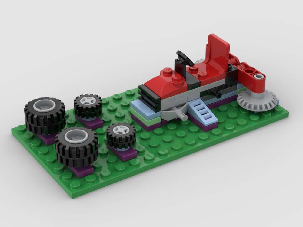 Lego 951903-1 Lawn Mower with Frame Rack