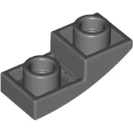 Brick Curved Inverted 2 x 1 / Dark Bluish Gray