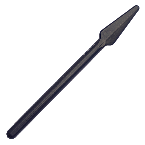 Lego Weapon Pike / Spear Round End / Pearl Titanium
