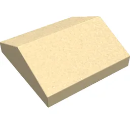 Brick Sloped 33° 2 x 2 Double / Tan