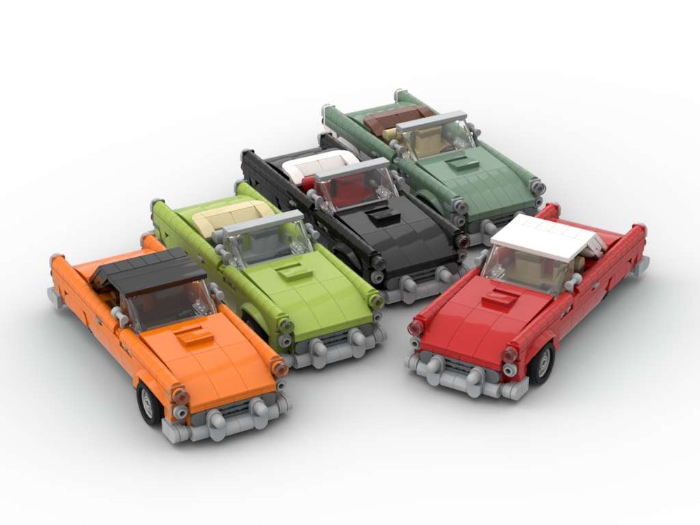 Lego 1955 Built Tough Thunderbird - Set of Five Colors