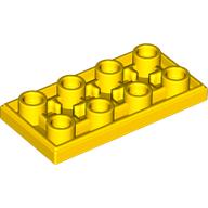Lego Tile Special 2 x 4 Inverted / Yellow