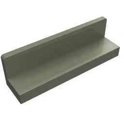 Panel 1 x 4 x 1 with Rounded Corners [Thick Wall] / Dark Gray