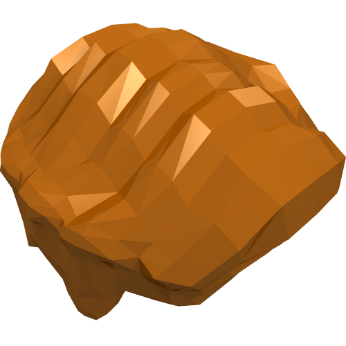 Lego Hair Wavy / Dark Orange