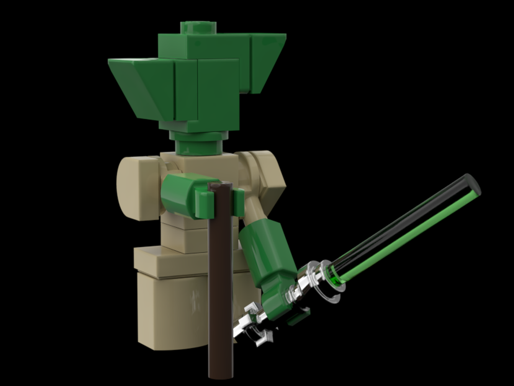 Lego Goofy brick built Yoda