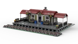 Curved Roof Train Station