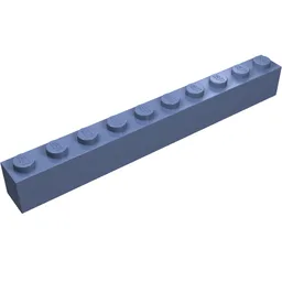 Brick 1 x 10 / Sand Blue