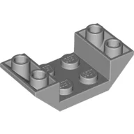 Brick Sloped Inverted 45° 4 x 2 Double with 2 x 2 Recessed / Light Bluish Gray