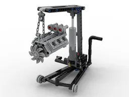foldable engine crane lego technic