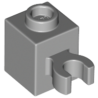 Lego Brick Special 1 x 1 with Clip Vertical [Open O Clip, Hollow Stud]