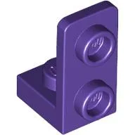Bracket 1 x 1 - 1 x 2 Inverted / Dark Purple