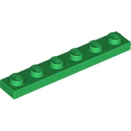 Plate 1 x 6 / Green
