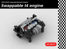 Swappable turbocharged I4 engine
